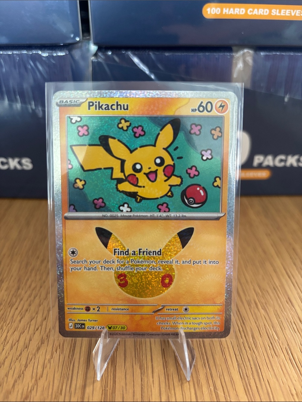 Pikachu #7 30th Celebrations Set Card 029/128